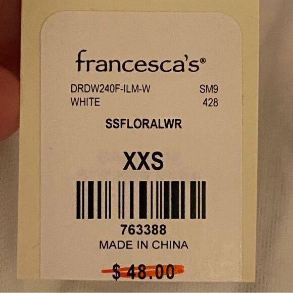 Harper Heritage NWT Mini Wrap Style Dress Womens Size XXS Floral Short Sleeve - Picture 6 of 8